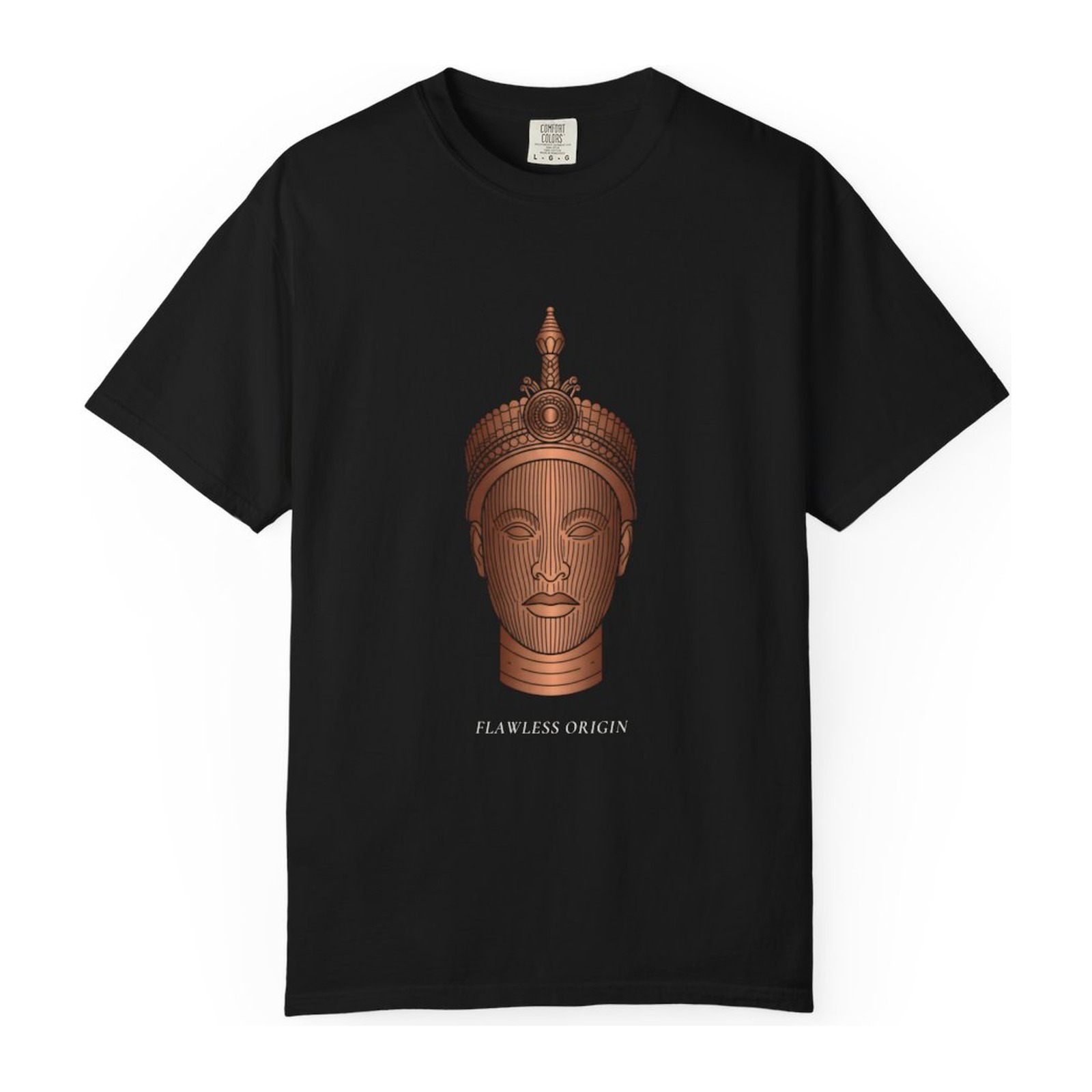 Ife Bronze Head Line Art T-shirt